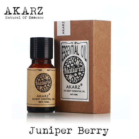AKARZ Famous brand natural Juniper Berry essential oil Treatment of acne Skin inflammation Juniper Berry oil