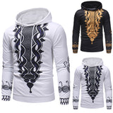 2020 New African Dresses for Men Print Rich Bazin Long Sleeve Hoodies Mens Africa Fashion Tops M-3XL Dashiki Clothes
