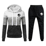 2020 New Brand Tracksuit Women Pant 2 Piece Sets Woman Sportswear Fleece Thick Hoody+Pants Sport Suits Custom Logo