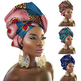 Fashion Print Turban African Scarf Headband Women Hair Accessories Girls Head Wrap Bands Traditional Rich Bazin Dashiki Clothes