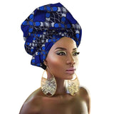 Fashion Print Turban African Scarf Headband Women Hair Accessories Girls Head Wrap Bands Traditional Rich Bazin Dashiki Clothes