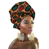 Fashion Print Turban African Scarf Headband Women Hair Accessories Girls Head Wrap Bands Traditional Rich Bazin Dashiki Clothes