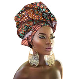 Fashion Print Turban African Scarf Headband Women Hair Accessories Girls Head Wrap Bands Traditional Rich Bazin Dashiki Clothes