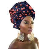 Fashion Print Turban African Scarf Headband Women Hair Accessories Girls Head Wrap Bands Traditional Rich Bazin Dashiki Clothes