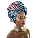 Fashion Print Turban African Scarf Headband Women Hair Accessories Girls Head Wrap Bands Traditional Rich Bazin Dashiki Clothes
