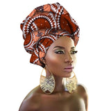 Fashion Print Turban African Scarf Headband Women Hair Accessories Girls Head Wrap Bands Traditional Rich Bazin Dashiki Clothes