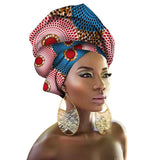 Fashion Print Turban African Scarf Headband Women Hair Accessories Girls Head Wrap Bands Traditional Rich Bazin Dashiki Clothes