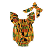 Baby Girl Summer African Rompers Dresses Kids Bohemian Print Jumpsuits Dashiki Bazin Robes Africane Riche Clothes Party Costumes