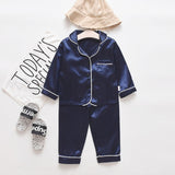 Sleepwear Outfits - Long Sleeve Solid Tops + Pajamas