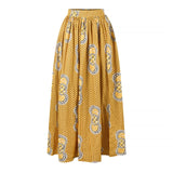 2020 Summer African Dresses for Women Floral Print Dashiki Bazin Ladies Clothes Sexy Shoulder Off Robe Africaine Bohemia Skirt