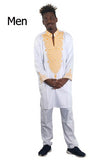 H&D 2020 mens clothes african clothing for men and women couple dress white bazin dashiki embroidery kid boy family clothes 3033