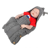 Infant Button Knit Swaddle Wrap