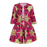Fashion Ladies African Clothes 2020 News Coat Tutu Skirts Ankara Style Dashiki Print African Dresses for Women Robe Africaine