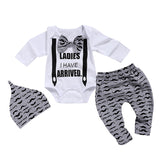 3Pcs Bow Tie Infant Clothes