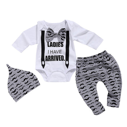 3Pcs Bow Tie Infant Clothes