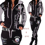 ZOGAA 2020 Women 2PCS Sportwear spring autumn Female Suit Fashion Hooded Joggers Women&#39;s Sports Suit Sets womens tracksuit set