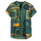 African Clothes 2020 News Men Dashiki Print Summer Shirts Bazin Riche Fashion Tribal Male Hip Hop Ethnic Short Sleeve Clothing