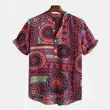 African Clothes 2020 News Men Dashiki Print Summer Shirts Bazin Riche Fashion Tribal Male Hip Hop Ethnic Short Sleeve Clothing