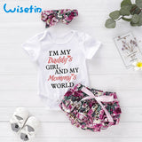 Floral Baby Girl Romper with Lace Skirt