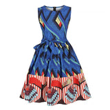 African Clothes Dresses Women Sleeveless Dress Dashiki Print Short Summer Skirts 2020 News Fashion Skirt Set Casual Outfits