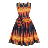 African Clothes Dresses Women Sleeveless Dress Dashiki Print Short Summer Skirts 2020 News Fashion Skirt Set Casual Outfits