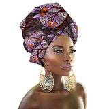 Fashion Print Turban African Scarf Headband Women Hair Accessories Girls Head Wrap Bands Traditional Rich Bazin Dashiki Clothes