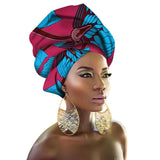 Fashion Print Turban African Scarf Headband Women Hair Accessories Girls Head Wrap Bands Traditional Rich Bazin Dashiki Clothes