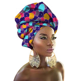 Fashion Print Turban African Scarf Headband Women Hair Accessories Girls Head Wrap Bands Traditional Rich Bazin Dashiki Clothes