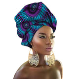 Fashion Print Turban African Scarf Headband Women Hair Accessories Girls Head Wrap Bands Traditional Rich Bazin Dashiki Clothes