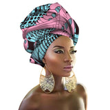 Fashion Print Turban African Scarf Headband Women Hair Accessories Girls Head Wrap Bands Traditional Rich Bazin Dashiki Clothes