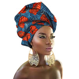 Fashion Print Turban African Scarf Headband Women Hair Accessories Girls Head Wrap Bands Traditional Rich Bazin Dashiki Clothes