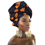 Fashion Print Turban African Scarf Headband Women Hair Accessories Girls Head Wrap Bands Traditional Rich Bazin Dashiki Clothes