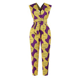 Fashion Ladies 2020New Year African Clothes Ankara Style DIY Bandage Robe Africaine Dashiki Jumpsuit Ethnic Sexy Dress For Women