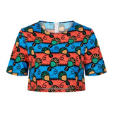 2020 Summer African Clothes Woman Shoulder Off Dresses Dashiki Ethnic Tribe Printing 22colors Fashion Crop Top Outfit Clothing