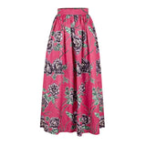 Maxi Skirt & Off-Shoulder Crop Top/Skirt Set for Woman African Ankara Dashiki Clothes Boho Split Sexy Dress Casual Outfits