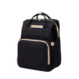 2 in1 Multifunctional Diaper Bag Backpack Travel Portable Large Capacity Shoulder Mommy Folding Crib Bags Waterproof Pack