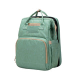 2 in1 Multifunctional Diaper Bag Backpack Travel Portable Large Capacity Shoulder Mommy Folding Crib Bags Waterproof Pack