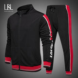 2020 New Autumn Sport Suits Men's Tracksuit Casual Sweat Suits Male Sportswear 2 Piece Set Men Sweatshirts + Pants Streetwear