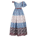 Summer Dress Fashion Ladies African Clothes Shoulder Off Maxi Dashiki African Dresses for Women Big Swing Long Robe Africaine