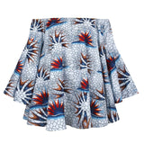 Fashion African Clothes 2020 Dashiki Print Shoulder of Plus Size Amrican Blouse Sexy Ruffle Sleeve African Dresses for Women