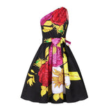 Earrings African Clothes for Women Sleeveless Dress Summer Danshiki Print Fashion Off Shoulder Bandage Skirt Set Girls Clothes