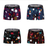 4PCS Boxers Shorts Men Underwear Sexy Boxer Male  Underwear  New Pattern Designs Breathable Men's Panties Fashion underpants