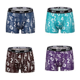 4PCS Boxers Shorts Men Underwear Sexy Boxer Male  Underwear  New Pattern Designs Breathable Men's Panties Fashion underpants