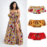 3PCs/lot Wholesale Women African Clothes Tops Shoulder Off Sexy 3D Printing Tribe Style Africa Dress Dashiki Crop Top Clothing