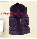 Winter New Warm Sweater 3 piece set Women Korean Fashion Sweet Heart-shaped beaded Sweater +Lamb wool vest +Pants Suits