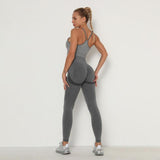 Women&#39;s Sets Skinny Tracksuit Breathable Bra Long Sleeve Top Seamless Outfits High Waist Push Up Leggings Gym Clothes Sport Suit