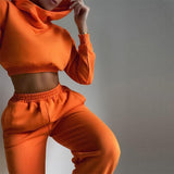 2021 Chic Long Sleeve Sweatsuits 2 Piece Pant Set