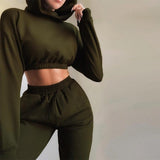 2021 Chic Long Sleeve Sweatsuits 2 Piece Pant Set