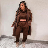 2021 Chic Long Sleeve Sweatsuits 2 Piece Pant Set