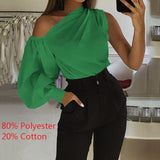 Celmia Summer Women Long Sleeve Shirt